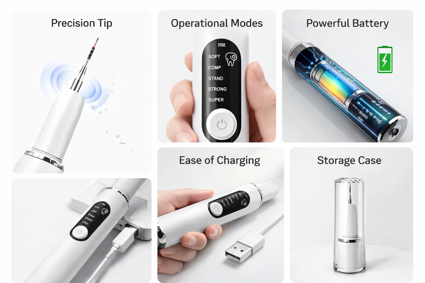 Dog Dental Care Tool – LED Light & Multiple Modes