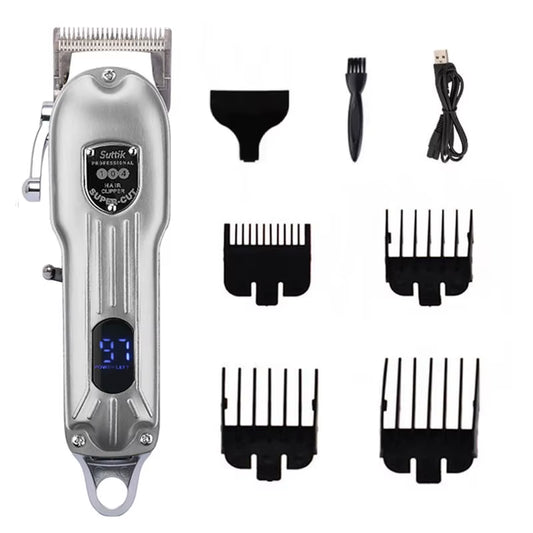 Professional Dog Hair Clipper All Metal Rechargeable Pet Trimmer Cat Shaver Cutting Machine Puppy Grooming Haircut Low Noice